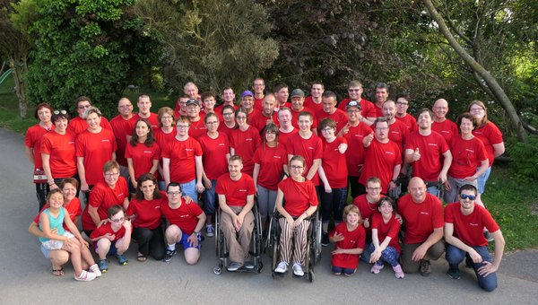 photo représentative du groupe sportif région Broye avec les 2 groupes Rafroball et Polysport réunis.